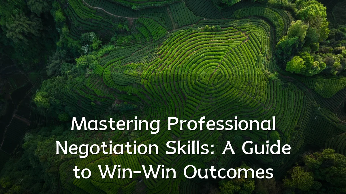 Mastering Professional Negotiation Skills: A Guide to Win-Win Outcomes
