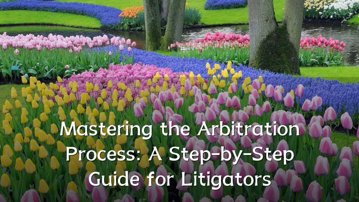 Mastering the Arbitration Process: A Step-by-Step Guide for Litigators