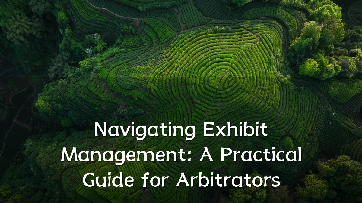 Navigating Exhibit Management: A Practical Guide for Arbitrators
