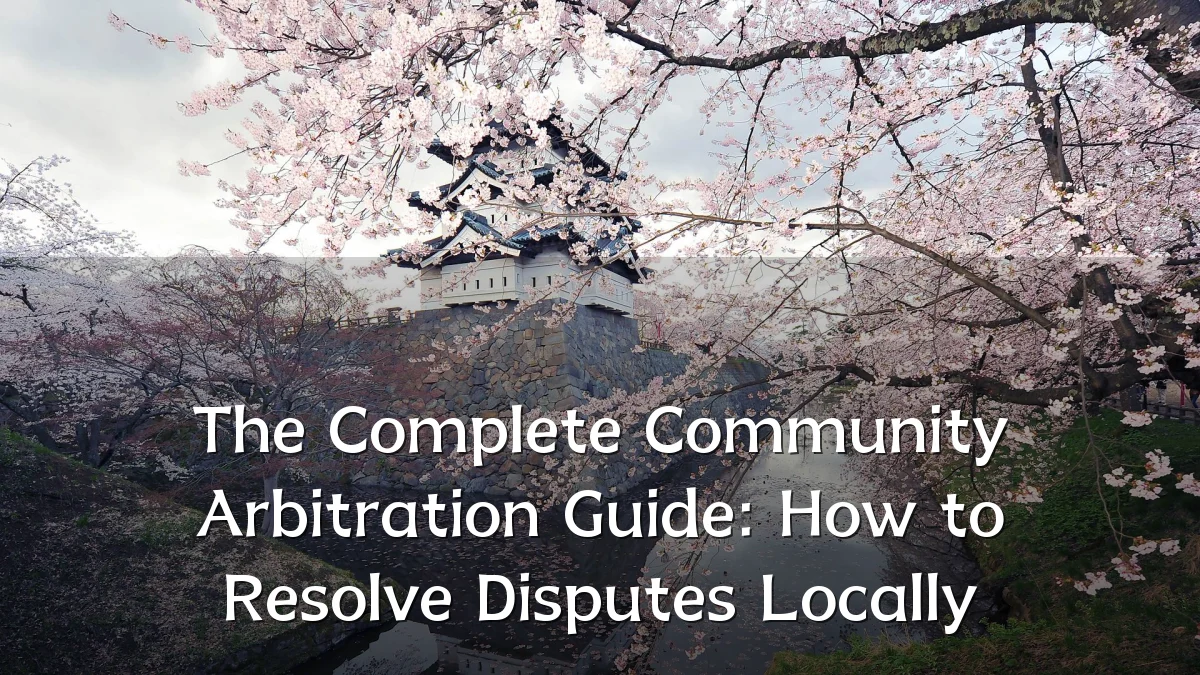 The Complete Community Arbitration Guide: How to Resolve Disputes Locally