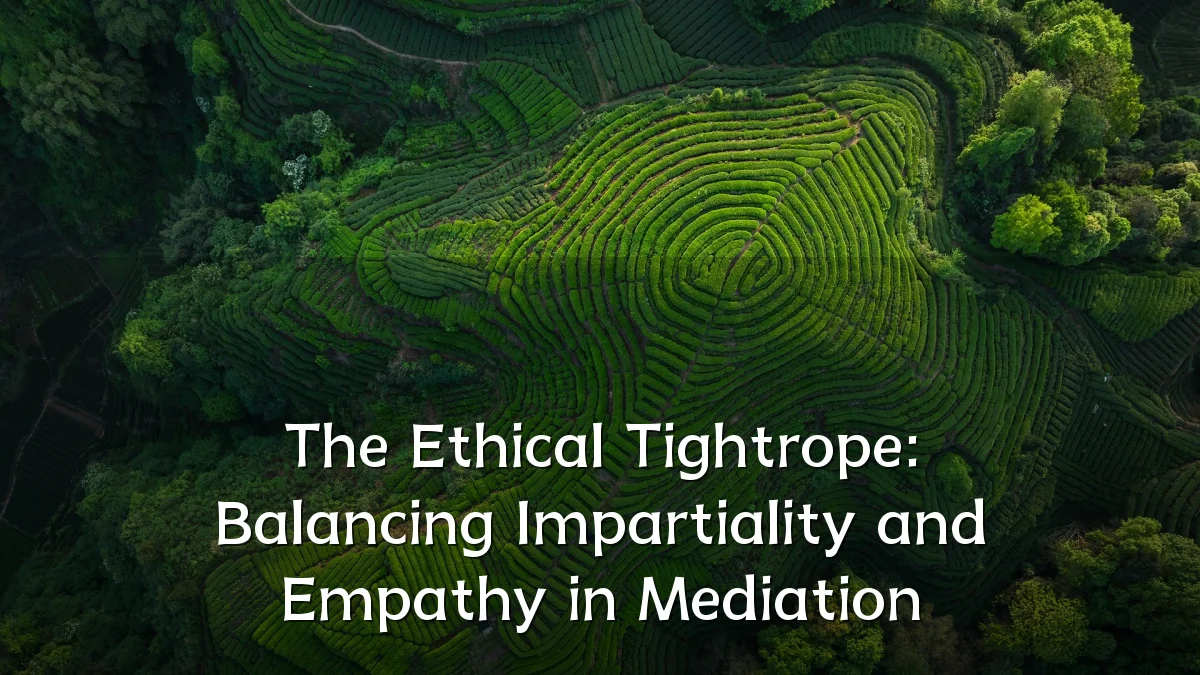 The Ethical Tightrope: Balancing Impartiality and Empathy in Mediation
