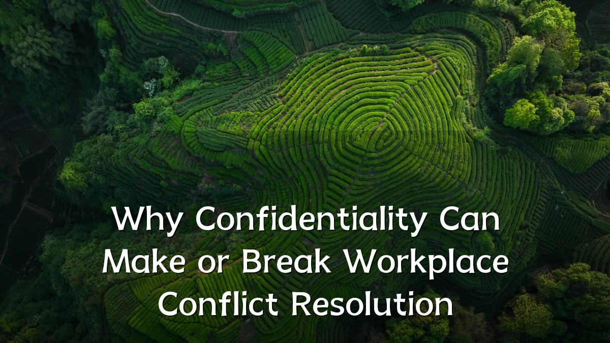 Why Confidentiality Can Make or Break Workplace Conflict Resolution