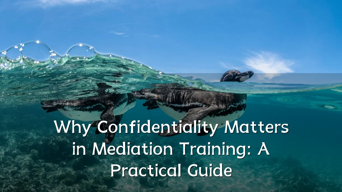 Why Confidentiality Matters in Mediation Training: A Practical Guide