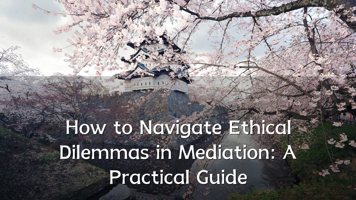 How to Navigate Ethical Dilemmas in Mediation: A Practical Guide