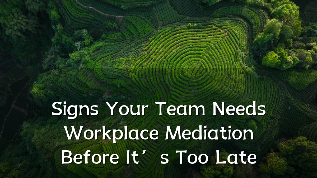 Signs Your Team Needs Workplace Mediation Before It’s Too Late