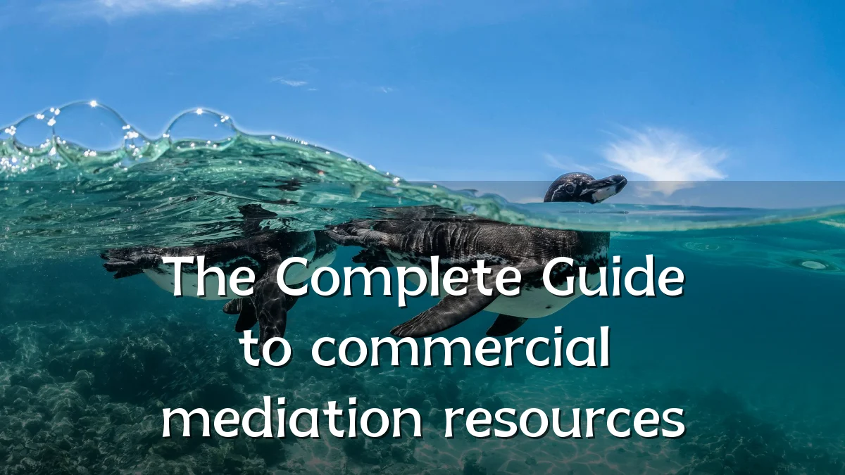 The Complete Guide to commercial mediation resources