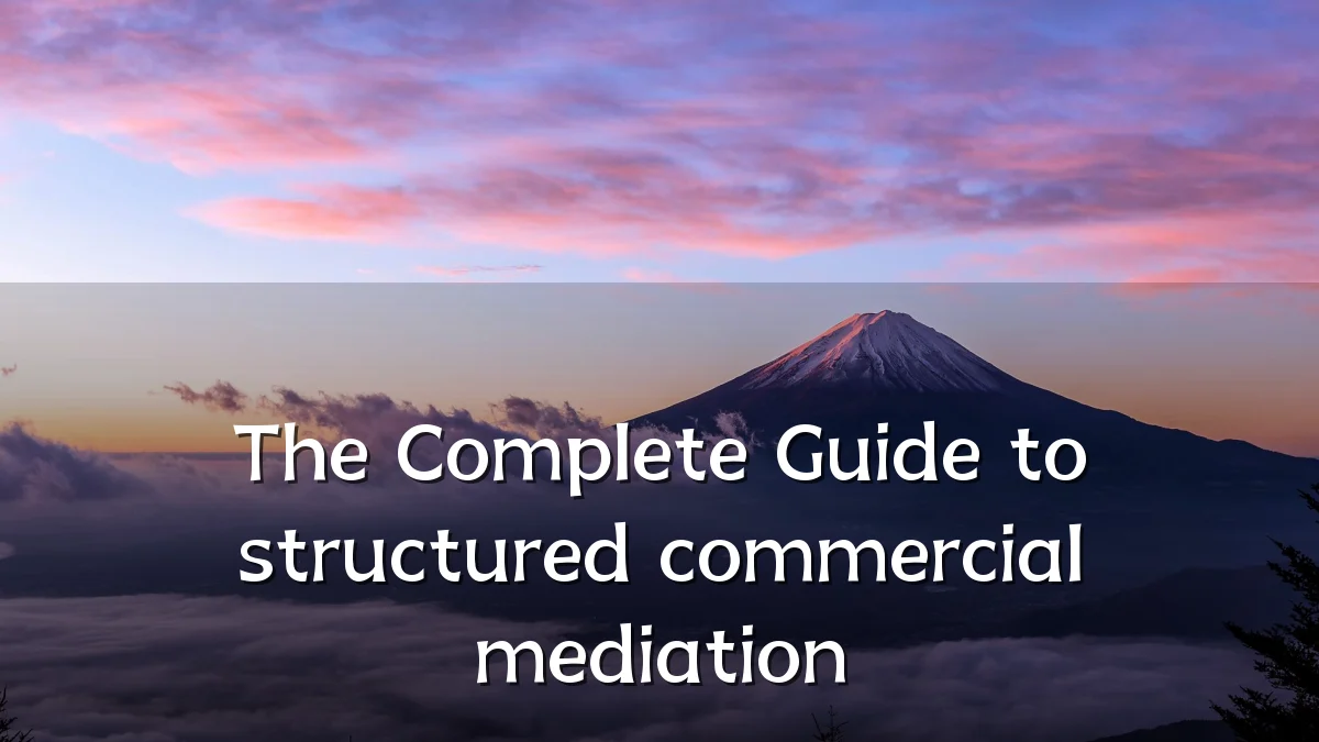 The Complete Guide to structured commercial mediation