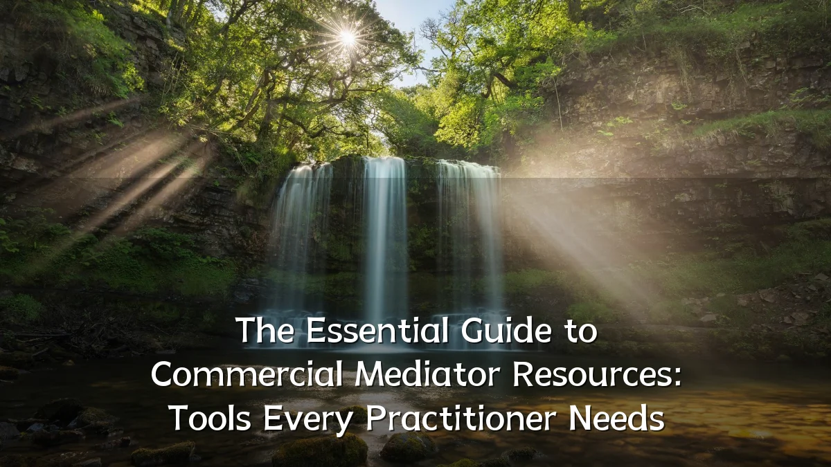 The Essential Guide to Commercial Mediator Resources: Tools Every Practitioner Needs