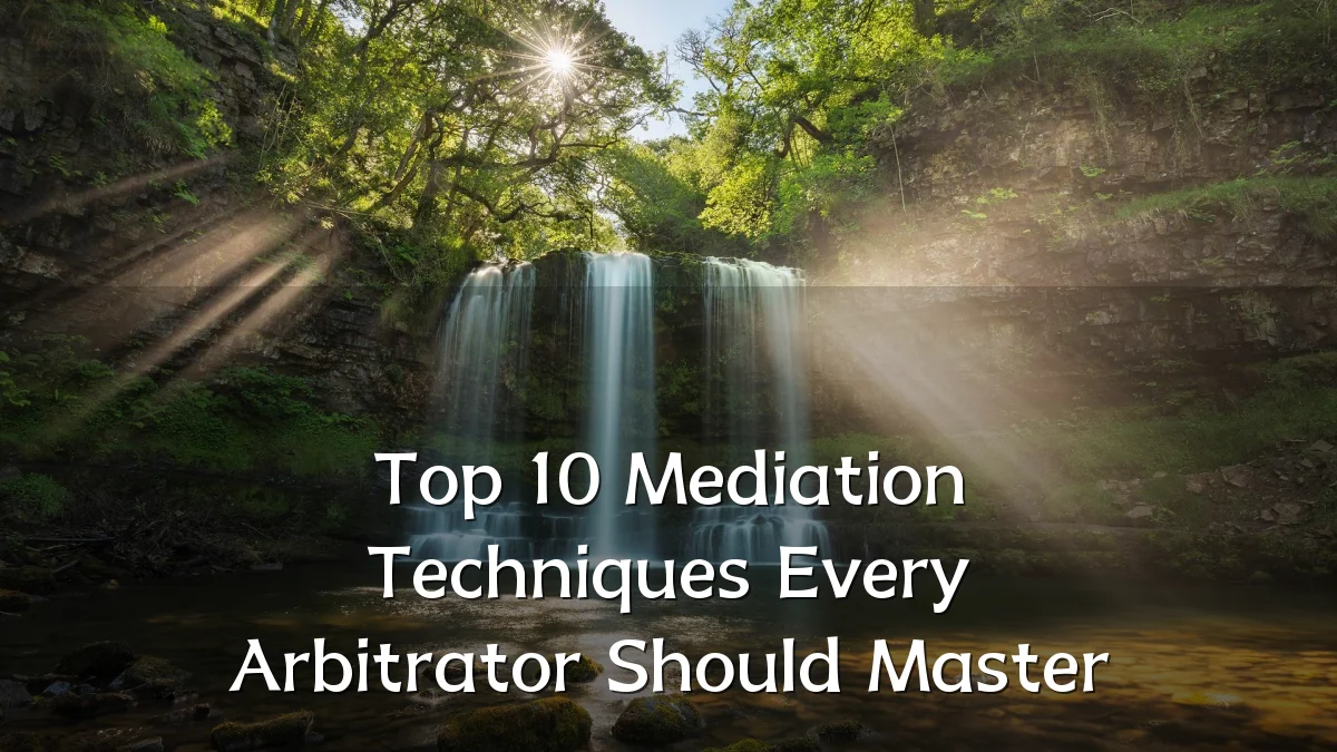 Top 10 Mediation Techniques Every Arbitrator Should Master