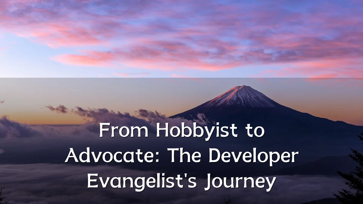 From Hobbyist to Advocate: The Developer Evangelist's Journey