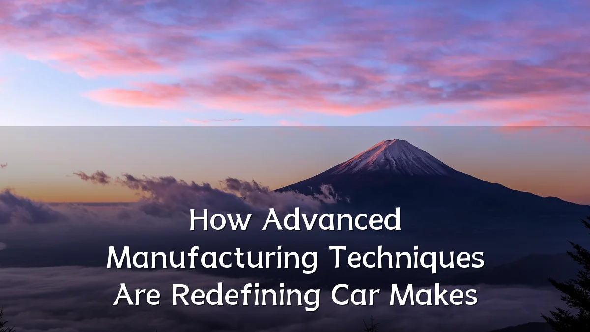 How Advanced Manufacturing Techniques Are Redefining Car Makes