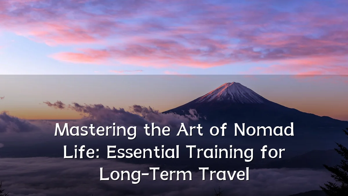 Mastering the Art of Nomad Life: Essential Training for Long-Term Travel