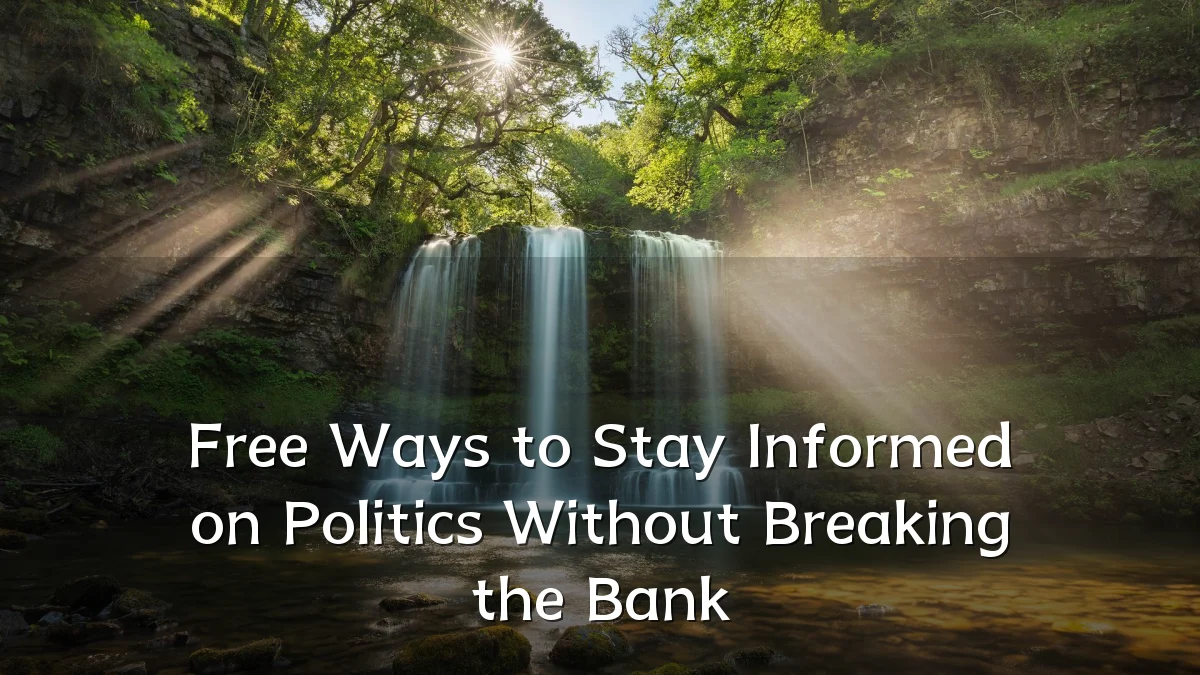 Free Ways to Stay Informed on Politics Without Breaking the Bank