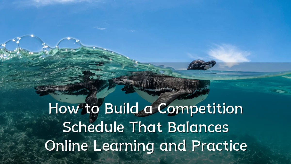 How to Build a Competition Schedule That Balances Online Learning and Practice