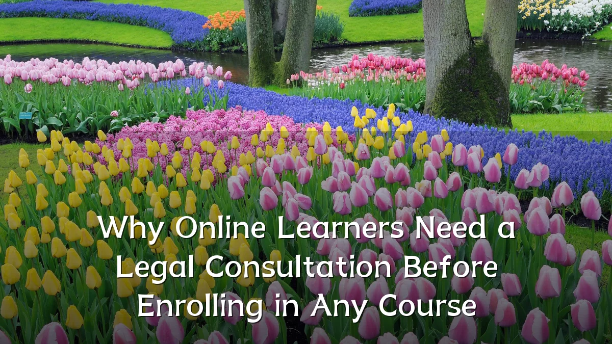 Why Online Learners Need a Legal Consultation Before Enrolling in Any Course