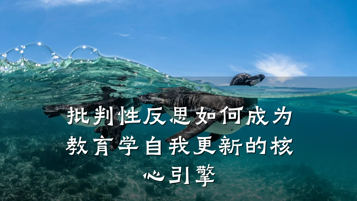 批判性反思如何成为教育学自我更新的核心引擎