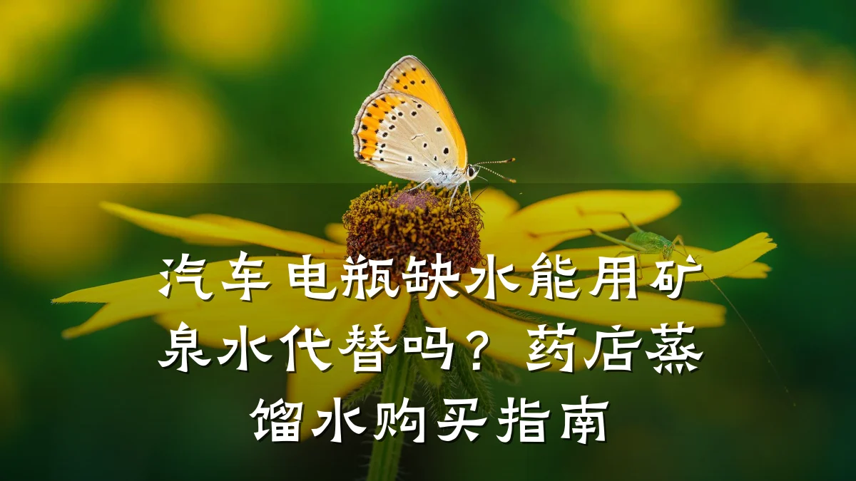汽车电瓶缺水能用矿泉水代替吗?药店蒸馏水购买指南