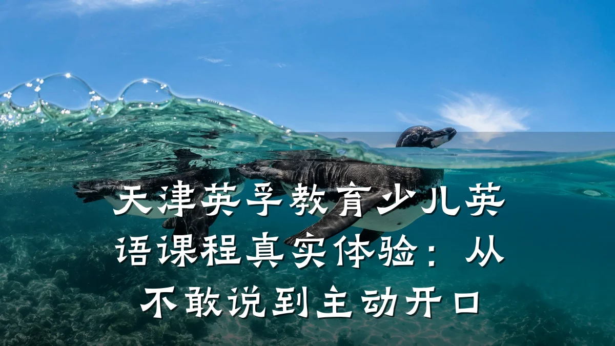 天津英孚教育少儿英语课程真实体验：从不敢说到主动开口
